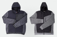 Hybrid Hooded Knitted Jacket "e.s.motion ten“