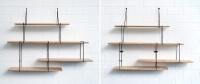 Modular wall shelf system "LINK"